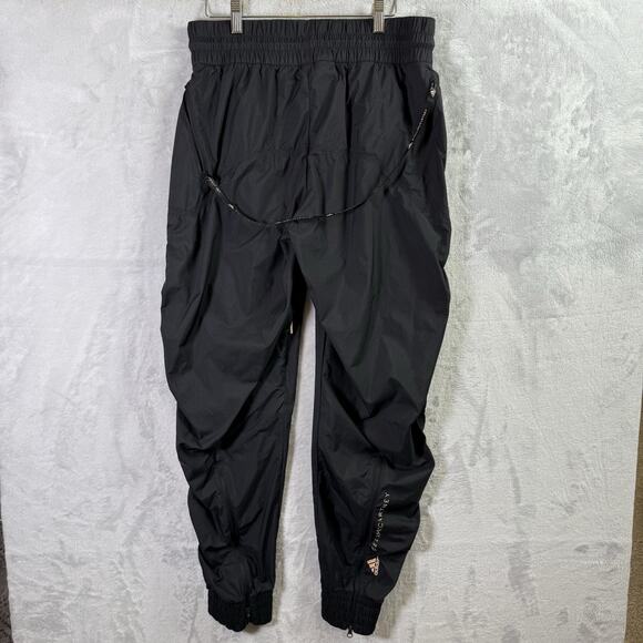 adidas by Stella McCartney Trackpants Women's Medium Black Zip Cargo Pockets - Picture 1 of 16